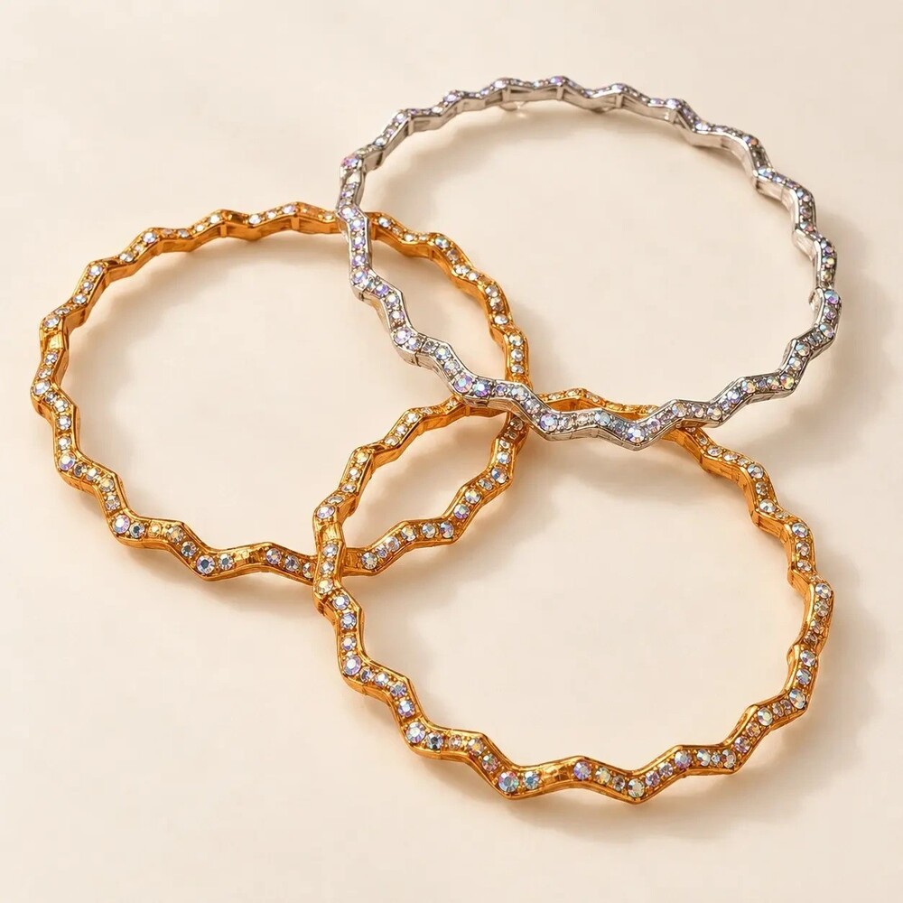 Vintage Silver and Gold Bangles